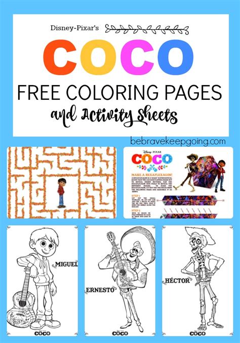 Click here to report if movie not working or bad video quality or any other issue. Be Brave, Keep Going: Free Printable Coco Movie Coloring Pages