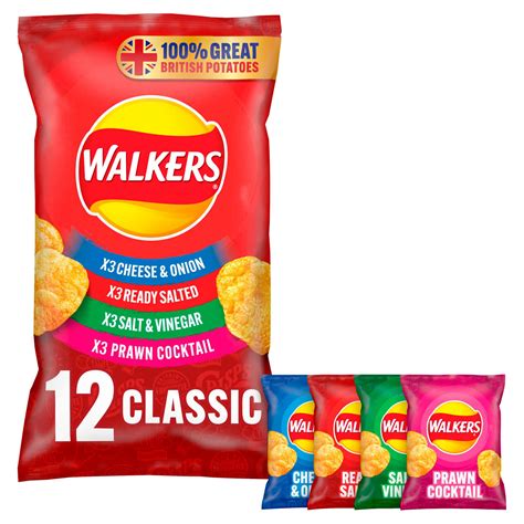 Walkers Classic Variety Multipack Crisps 12x25g Multipack Crisps