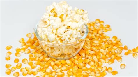 Premium Photo Pop Corn With Corn Seeds