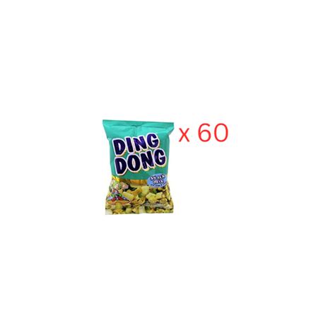 ding dong snack mix with chips and curls green 100 gm pack of 60 uae delivery only