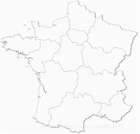 Blank Political Map Of France Secretmuseum