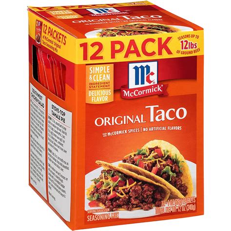 Mccormick Original Taco Seasoning Mix 12 Oz Everything Else