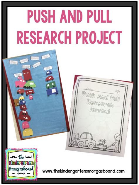 I can make things move kick it off: Push And Pull Research Project | Pushes and pulls, Research projects, Kindergarten science