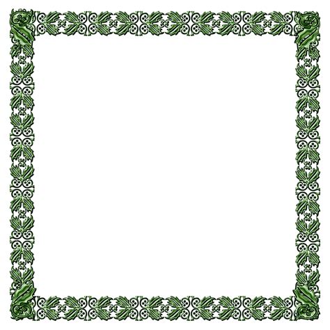 Simple Border Green Vector Border Png Transparent Clipart Image And Images