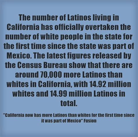 Statistic Of The Day Latinos Outnumber Whites In California Latino