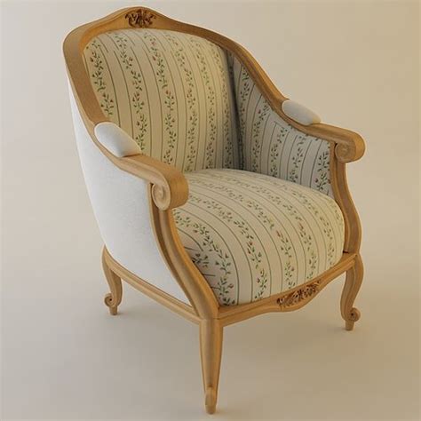 Antique Armchair 3d Model Cgtrader