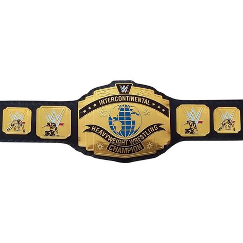 Wwe Intercontinental Championship Belt Adult Brass Metal Plated Replica