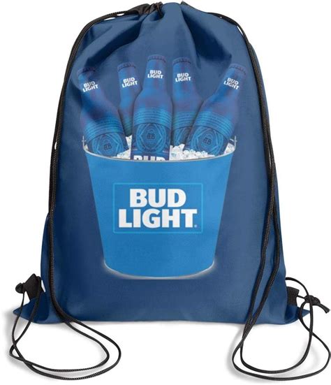Busch Light Beer Drawstring Backpack Adjustable Gym Sack