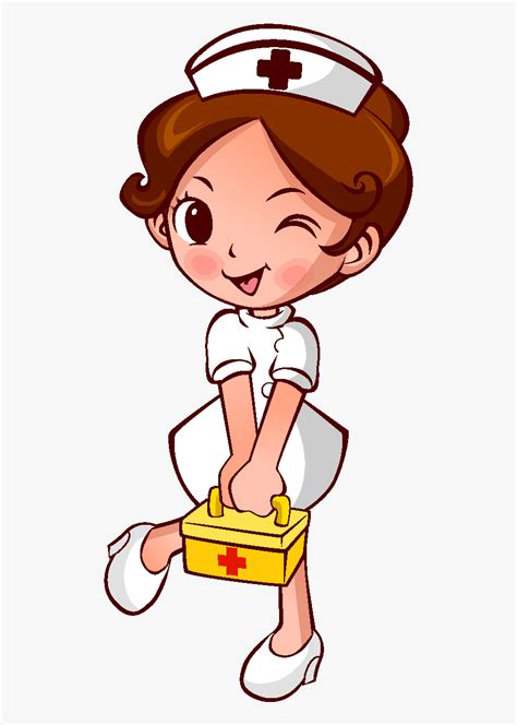Cartoon Cute Nurse Element Cute Nurse Clipart Free Transparent
