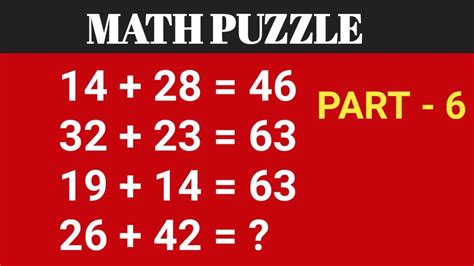 Most Tricky Maths Puzzle Most Tricky Questions Most Trickiest