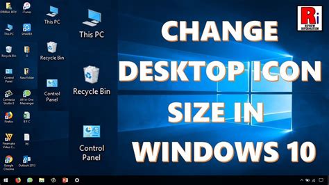 How To Change The Icon Size In Windows 10 Windows 10 Desktop Icons