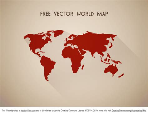 Free Vector World Map