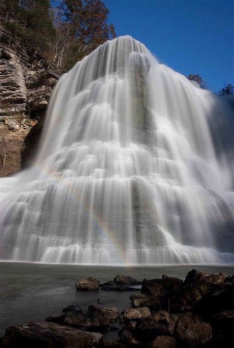 Burgess Falls In Tn With A Rainbow Waterfalls Near Nashville