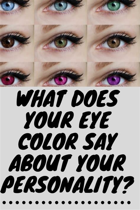 What Does Your Eye Color Say About Your Personality Life Facts Eye