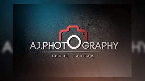 How To Create Professional Photography Logo Photoshop Cc Youtube