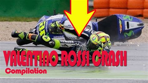 Valentino Rossi Crash Compilation Hd Sport Champion Youtube