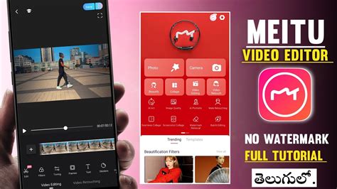 Meitu App Editing Meitu Video Editing Tutorial Video Editing Apps 2023 Telugu Youtube