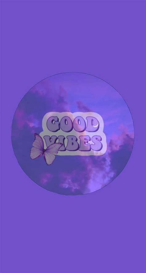 Download Aesthetic Purple Good Vibes Picture