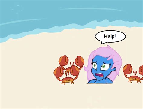 crabby day on the beach by swiftgaiathebrony on deviantart