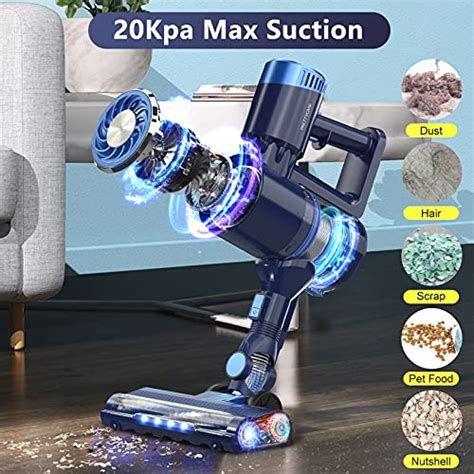 Cordless Vacuum Cleaner With Led Touch Display 20kpa Stick Vacuum