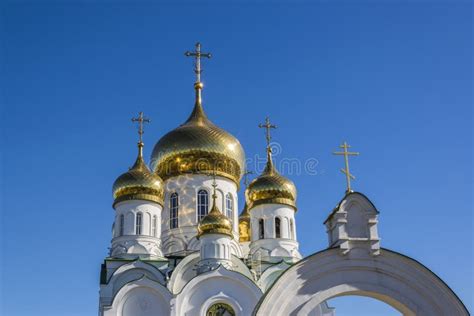 Domes Of The Russian Orthodox Christian Church Stock Image Image Of