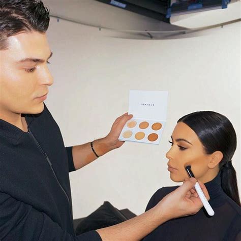 kim k s go to makeup genius mario dedivanovic is an artist behind the brushes here are 4