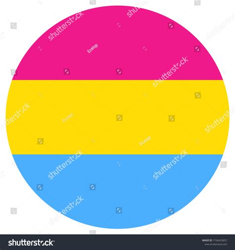 Pansexuality Pride Flag Round Shape Icon Stock Vector Royalty Free 1726423657 Shutterstock