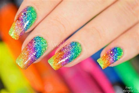 Pin By Karen King On Nails Rainbow Nails Design Rainbow Nail Art