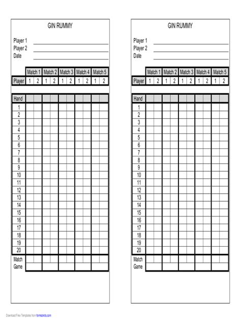 2024 More Score Sheets Fillable Printable Pdf And Forms Handypdf