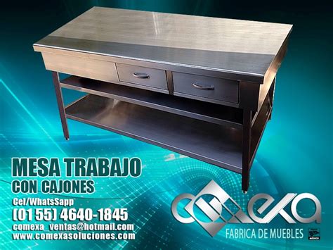 Mesa De Trabajo Con Cajones