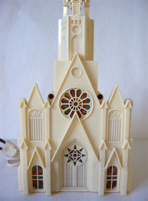 Vintage Musical Lighted Christmas Church By Raylite Electrical Etsy