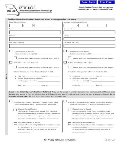 Mo Nri Form Fill Online Printable Fillable Blank Pdff Vrogue Co