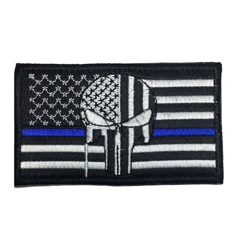Tactical United States Us Usa Flag Patches Badges Punisher Skull