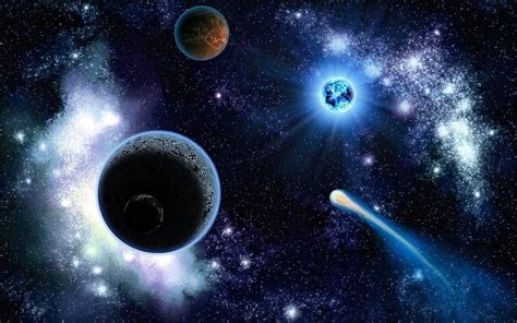Ruang Kosmik Yang Indah Planet Bintang Cantik Kosmis Ruang Planet