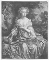 1680-7 Amelia of Nassau, countess of Ossory engraved by Isaac Beckett ...