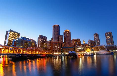 Boston Harbor At Night By Steinway Wu Photo 21921307 500px