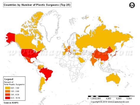 the most plastic surgery country plastic industry in the world