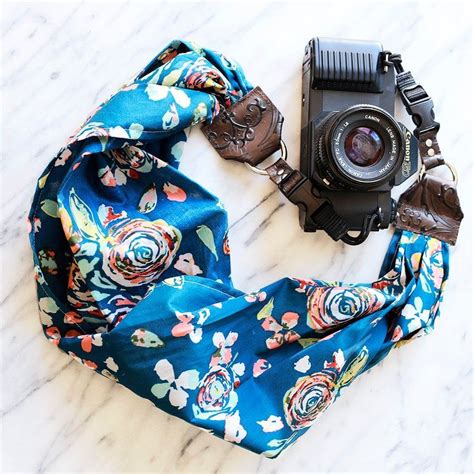 The Rebecca Floral Scarf Camera Strap With Quick Etsy In 2020