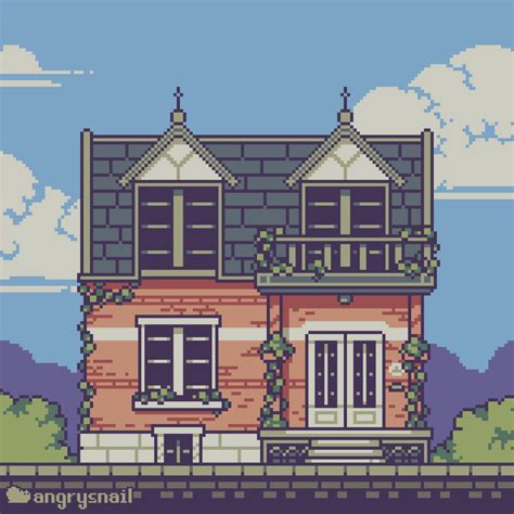 Cute Little House Pixelart Pixel Art Games Pixel Art Landscape