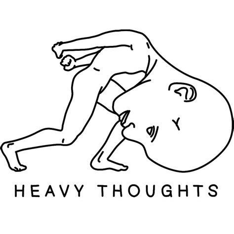 Heavy Thoughts Semi Permanent Tattoo Lasts 1 2 Weeks Painless And