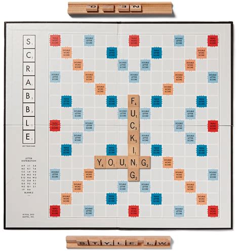 Esdevium Games Scrabble Nostalgia Edition Board Game Fucking Young
