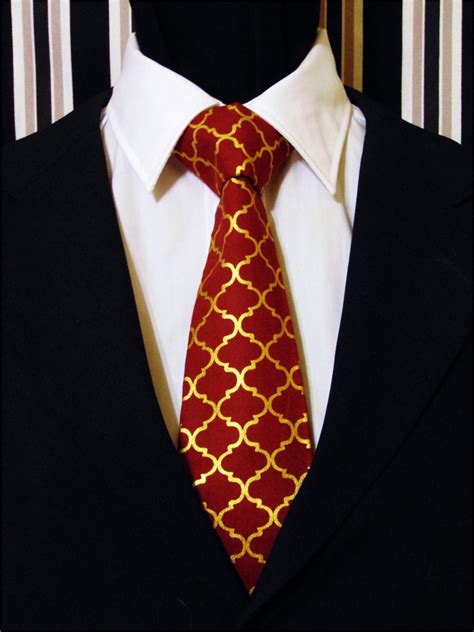 burgundy necktie burgundy tie red gold necktie gold tie mens necktie mens tie father day