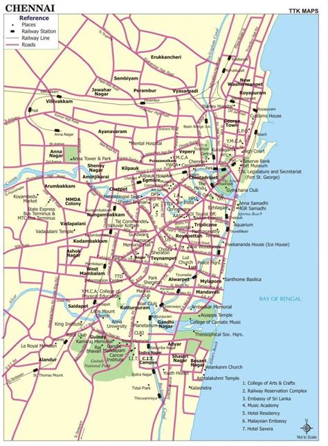 Tamil nadu road map highlithts the national highways and road network of tamil nadu state in india. Chennai city road map - Road map of Chennai (Tamil Nadu - India)