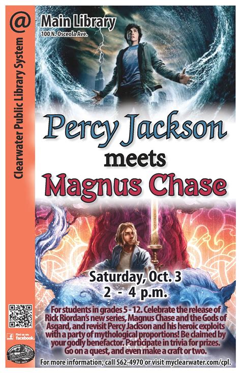 Celebrate the release of Rick Riordan’s new series, Magnus Chase and