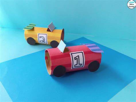 Easy Toilet Paper Racecar Craft For Kids Look Were Learning