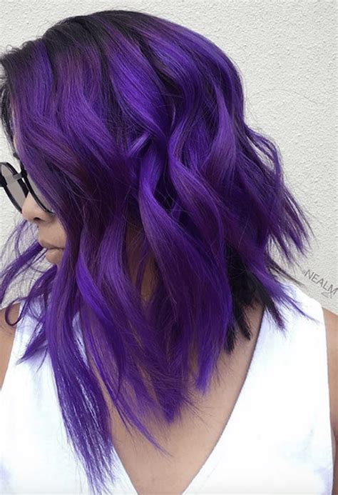 30 Nice Purple Color Hairstyles Ideas For Women Colored Hair Tips