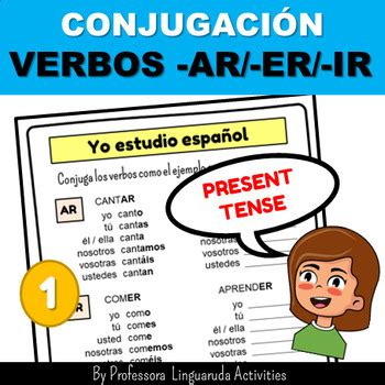 Verbos En Espa Ol Conjugaci N De Verbos Spanish Verb Practice