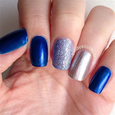 Earn more miles, get priority access at the airport, seat options at a discount, and more. Blue and Silver Nails - Cindy's Cute Corner