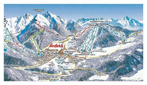 Detailed Piste Map Of Seefeld Ski Resort Tyrol Austria Europe Mapsland Maps Of