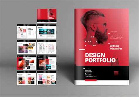 Graphic Design Portfolio Book Layout Examples